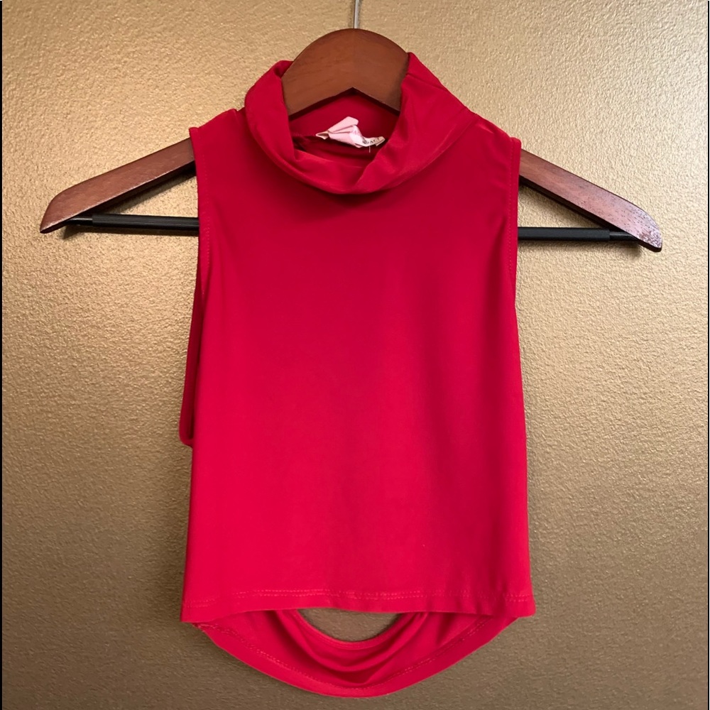 Open Back Crop Top